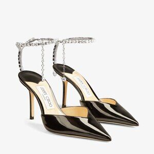 Jimmy Choo Saeda 85 Patent Leather 35.5